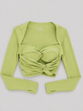 LOOMI Long Sleeve Crop Top